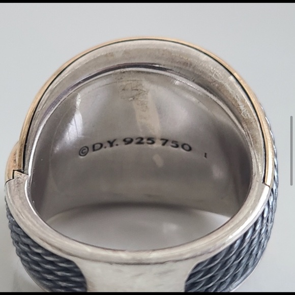 David Yurman Origami Crossover Ring. - Picture 4 of 10